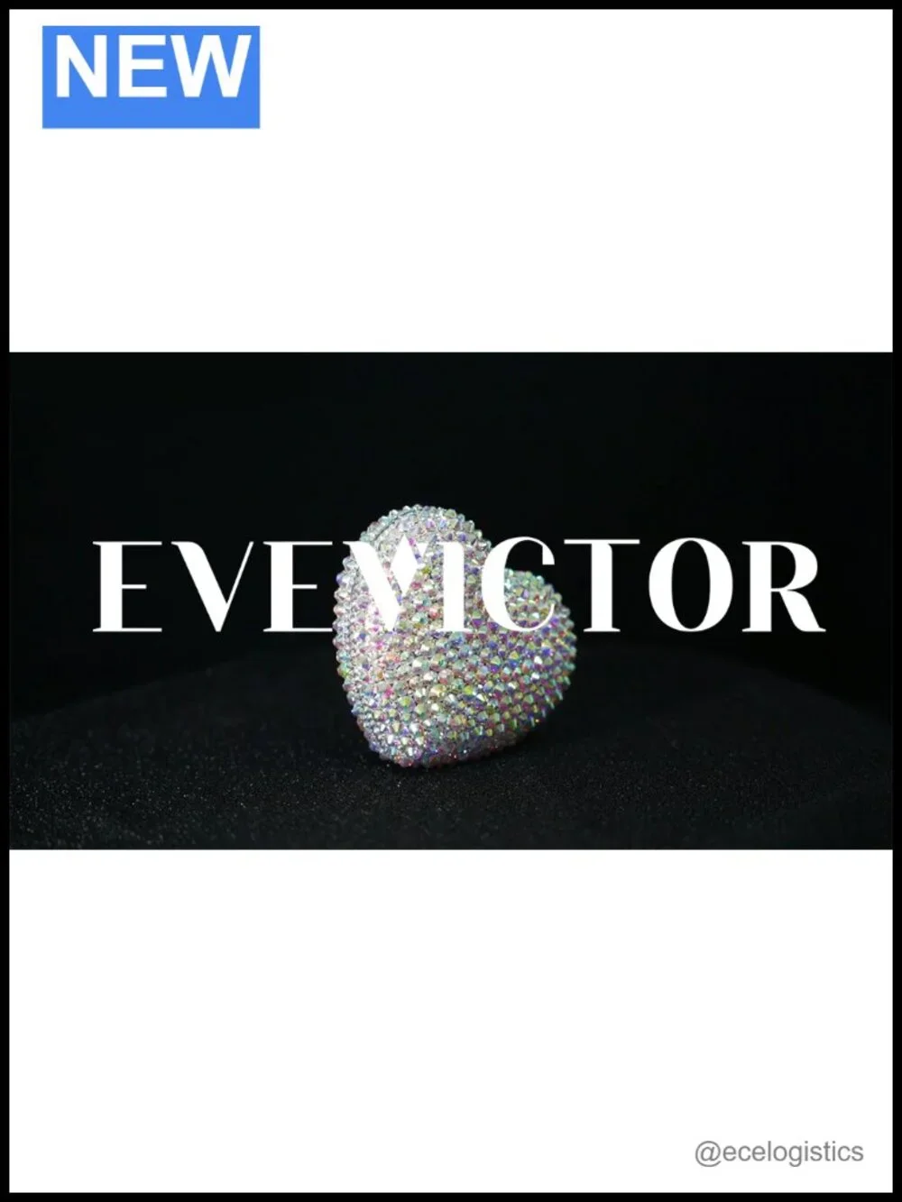 Rhinestone Heart Clutch Purse Small Evening Handbag with Chain